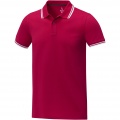 Amarago short sleeve men's tipping polo, Red