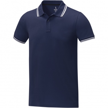 Logo trade promotional merchandise picture of: Amarago short sleeve men's tipping polo