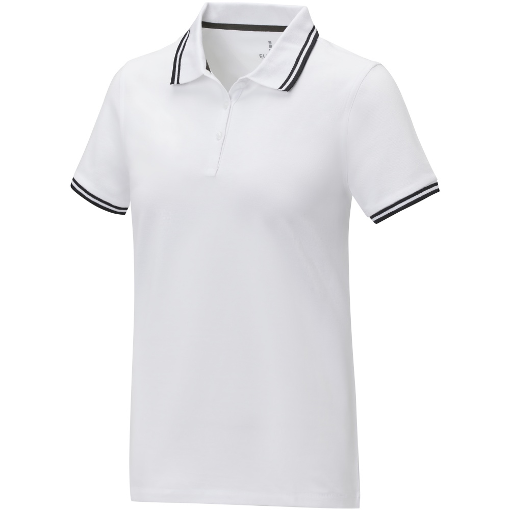 Logotrade corporate gift picture of: Amarago short sleeve women's tipping polo