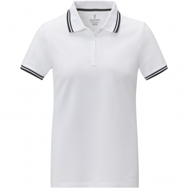 Logo trade promotional merchandise photo of: Amarago short sleeve women's tipping polo