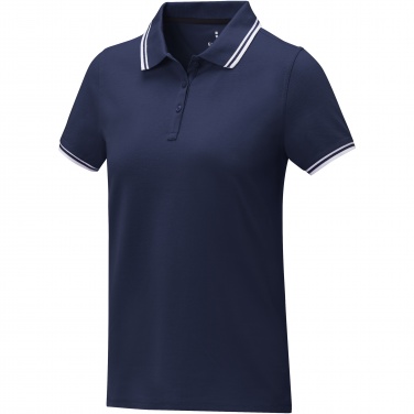 Logo trade promotional giveaways image of: Amarago short sleeve women's tipping polo