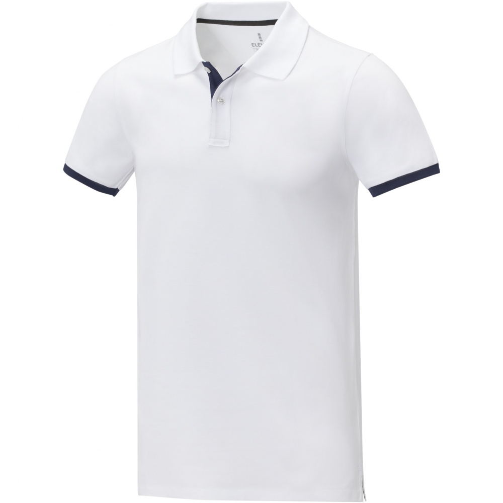 Logo trade corporate gifts image of: Morgan short sleeve men's duotone polo