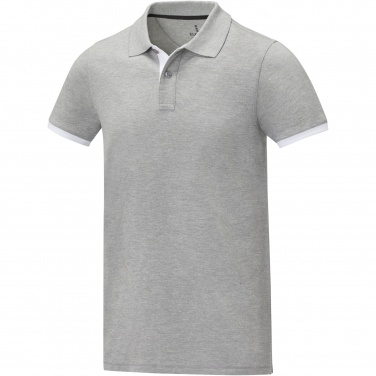 Logo trade corporate gifts image of: Morgan short sleeve men's duotone polo