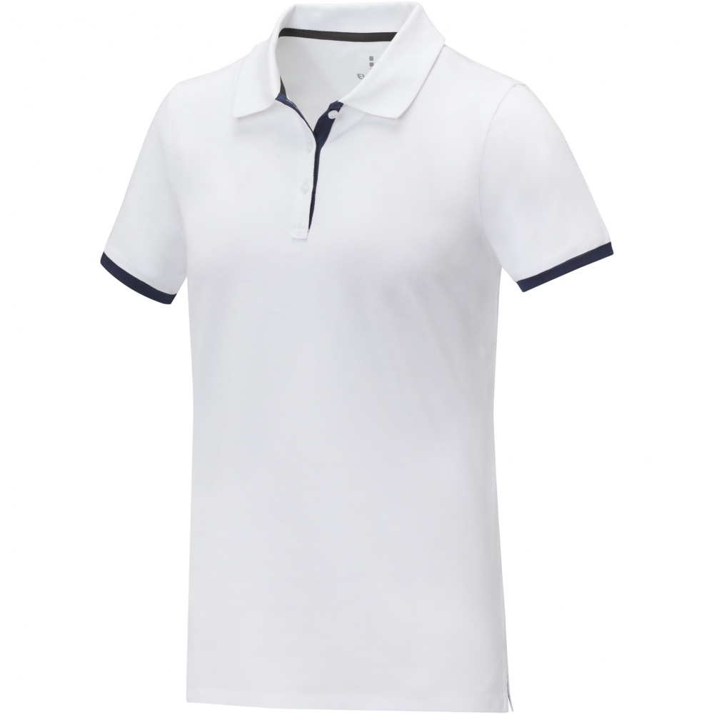 Logotrade promotional item picture of: Morgan short sleeve women's duotone polo