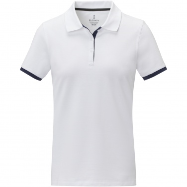 Logo trade promotional giveaways image of: Morgan short sleeve women's duotone polo