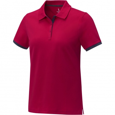 Logo trade promotional gifts image of: Morgan short sleeve women's duotone polo