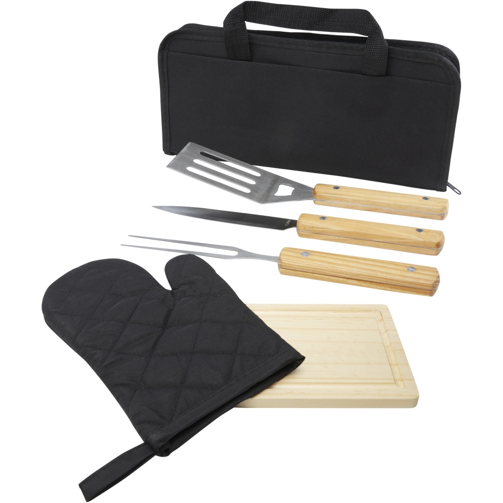 Logotrade promotional merchandise photo of: Gratar 5-piece BBQ set