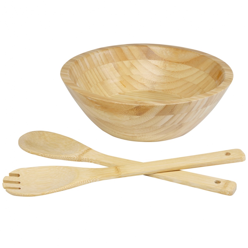 Logotrade promotional merchandise picture of: Argulls bamboo salad bowl and tools