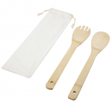 Logotrade promotional items photo of: Endiv bamboo salad spoon and fork