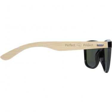 Logo trade promotional products picture of: Taiyō rPET/bamboo mirrored polarized sunglasses in gift box