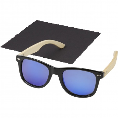 Logotrade business gift image of: Taiyō rPET/bamboo mirrored polarized sunglasses in gift box