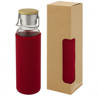 Logo trade promotional items image of: Thor 660 ml glass bottle with neoprene sleeve