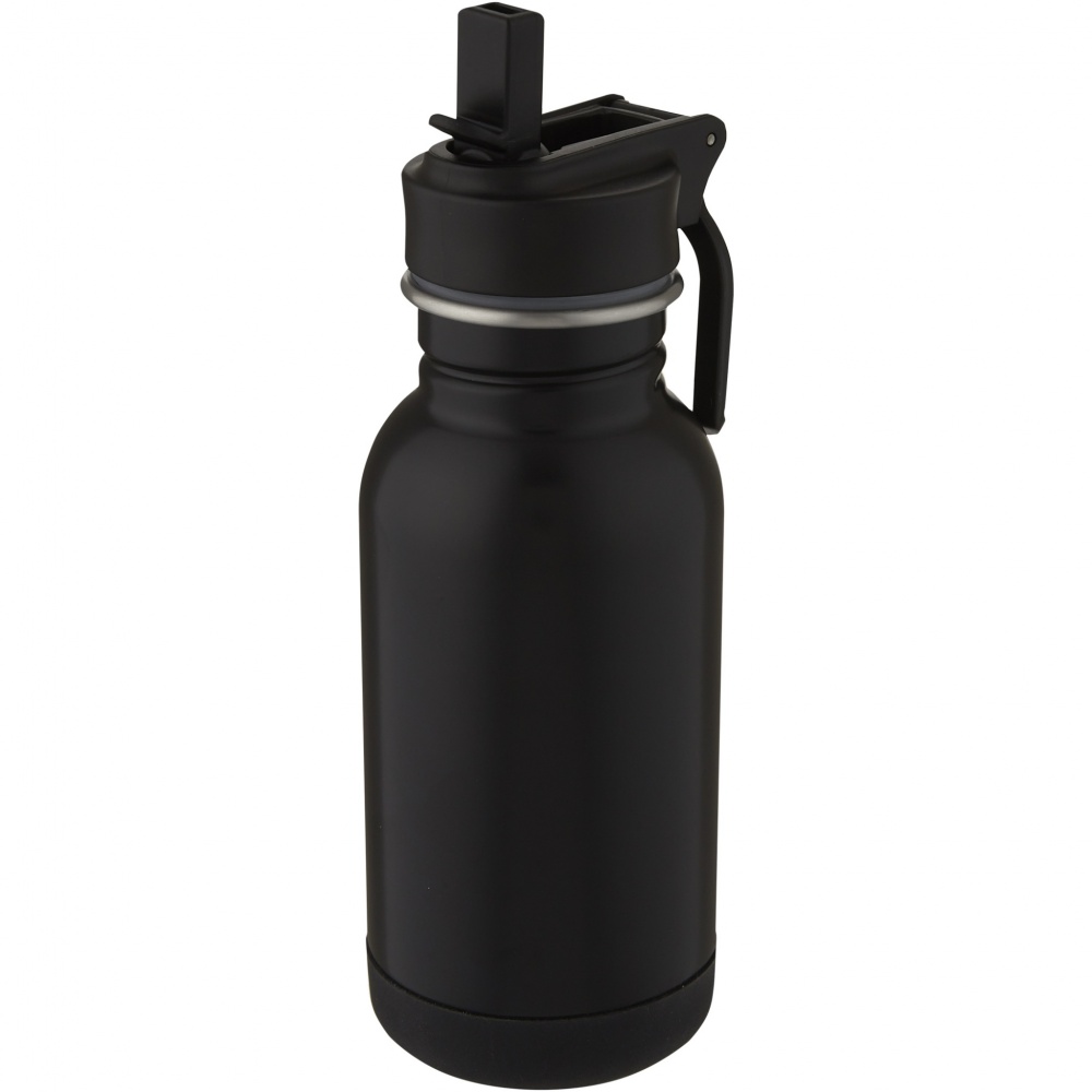 Logotrade corporate gift picture of: Lina 400 ml stainless steel sport bottle with straw and loop