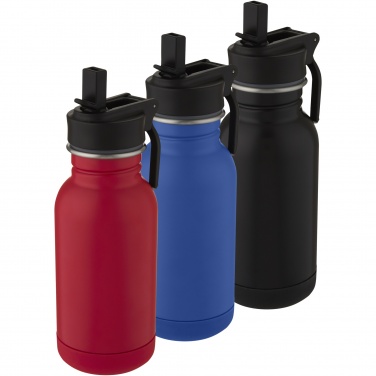 Logotrade promotional merchandise image of: Lina 400 ml stainless steel sport bottle with straw and loop