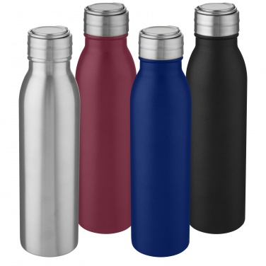 Logo trade promotional item photo of: Harper 700 ml stainless steel water bottle with metal loop