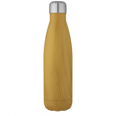 Logotrade corporate gift image of: Cove 500 ml vacuum insulated stainless steel bottle with wood print