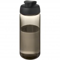 H2O Active® Octave Tritan™ 600 ml flip lid sport bottle, Charcoal / Solid black