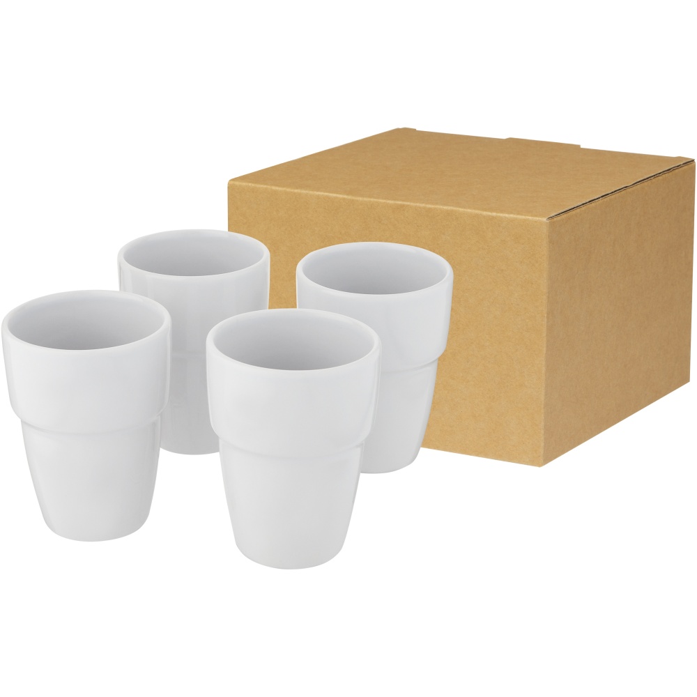 Logotrade corporate gift image of: Staki 4-piece 280 ml stackable mug gift set