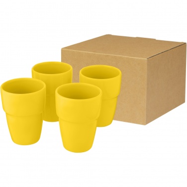 Logotrade promotional giveaway image of: Staki 4-piece 280 ml stackable mug gift set