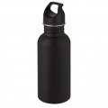 Luca 500 ml stainless steel water bottle, Solid black