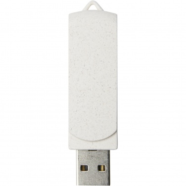 Logotrade promotional merchandise image of: Rotate 4GB wheat straw USB flash drive