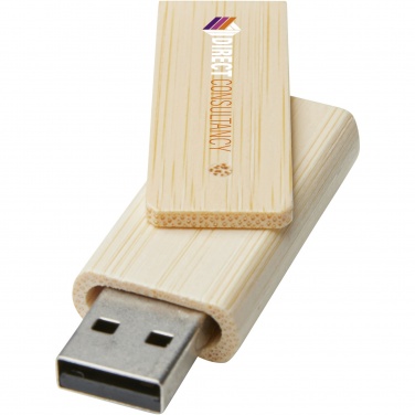 Logotrade advertising product picture of: Rotate 16GB bamboo USB flash drive