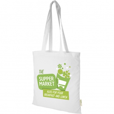 Logotrade promotional merchandise image of: Orissa 140 g/m² organic cotton tote bag 7L