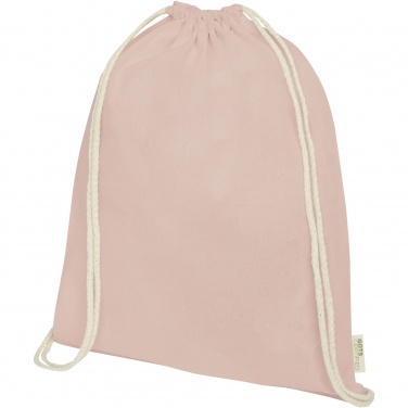 Logotrade promotional merchandise image of: Orissa 140 g/m² organic cotton drawstring bag 5L