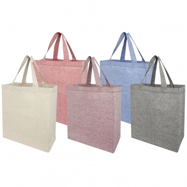 Logo trade promotional merchandise image of: Pheebs 150 g/m² recycled gusset tote bag 13L