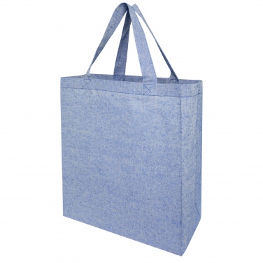 Logo trade business gifts image of: Pheebs 150 g/m² recycled gusset tote bag 13L