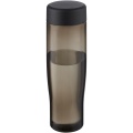 H2O Active® Eco Tempo 700 ml screw cap water bottle, Solid black / Charcoal