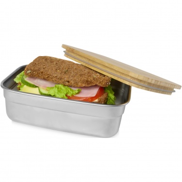 Logotrade business gift image of: Tite stainless steel lunch box with bamboo lid