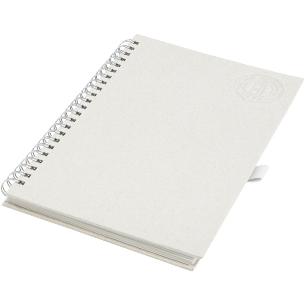 Logotrade promotional item image of: Dairy Dream A5 size reference recycled milk cartons spiral notebook