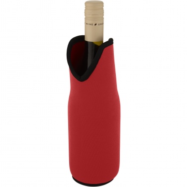 Logo trade corporate gifts image of: Noun recycled neoprene wine sleeve holder