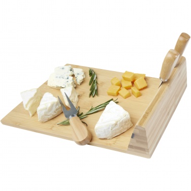 Logotrade advertising product image of: Mancheg bamboo magnetic cheese board and tools