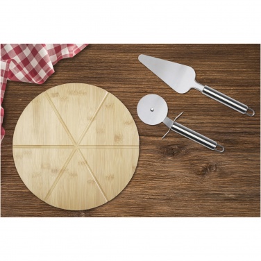 Logotrade promotional gift picture of: Mangiary bamboo pizza peel and tools