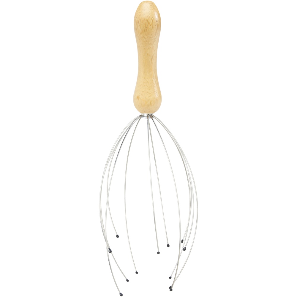 Logo trade promotional merchandise picture of: Hator bamboo head massager