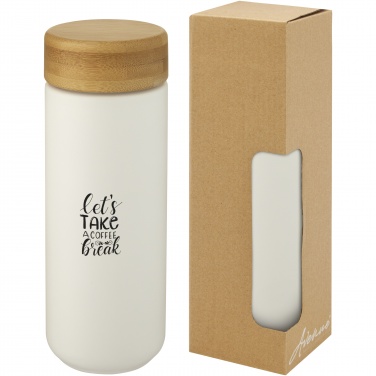 Logotrade promotional product image of: Lumi 300 ml ceramic tumbler with bamboo lid