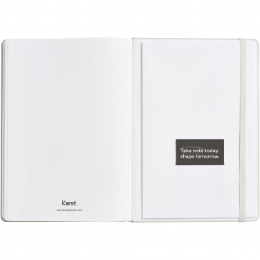 Logo trade promotional gifts picture of: Karst® A5 stone paper hardcover notebook - lined