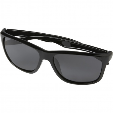 Logo trade promotional merchandise picture of: Eiger polarized sunglasses in recycled PET casing