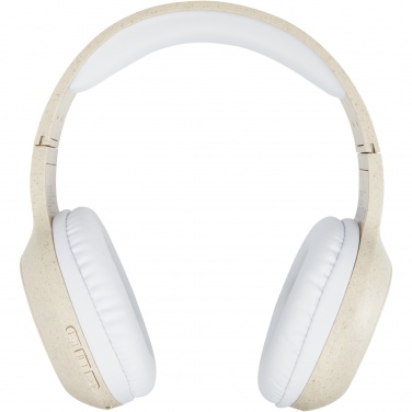 Logo trade promotional giveaways picture of: Riff wheat straw Bluetooth® headphones with microphone