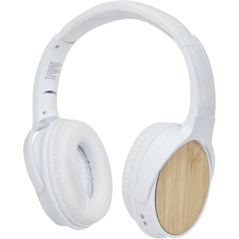 Logotrade corporate gifts photo of: Athos bamboo Bluetooth® headphones with microphone