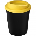 Americano® Espresso Eco 250 ml recycled tumbler, Solid black / Yellow