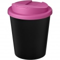 Americano® Espresso Eco 250 ml recycled tumbler with spill-proof lid , Solid black / Magenta