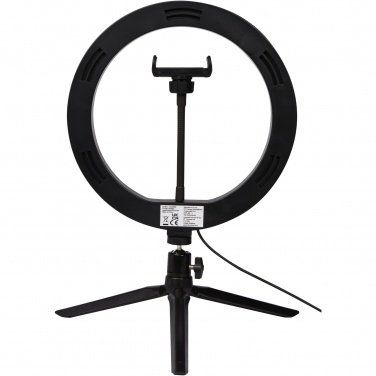 Logo trade promotional gifts picture of: Studio ring light for selfies and vlogging with phone holder and tripod