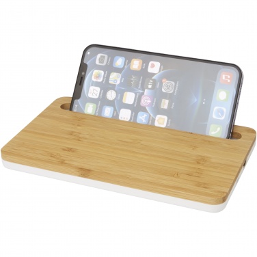 Logo trade business gifts image of: Medake 10W bamboo wireless charger