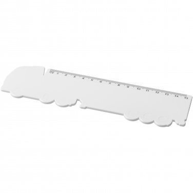 Logo trade promotional products picture of: Tait 15 cm lorry-shaped recycled plastic ruler