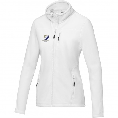 Logo trade promotional item photo of: Amber women's GRS recycled full zip fleece jacket