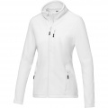 Amber women's GRS recycled full zip fleece jacket, White