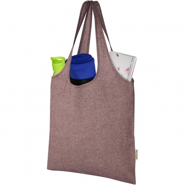 Logo trade promotional gifts image of: Pheebs 150 g/m² recycled cotton trendy tote bag 7L